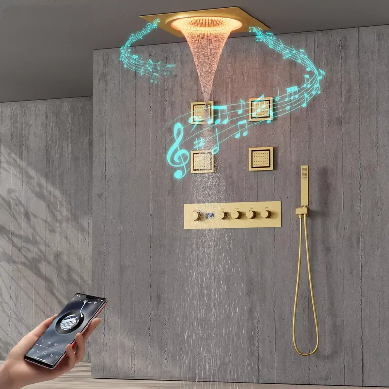 Spa & Wellness Paradies Braunschweig - Set Doccia LED Intelligente con Musica,
