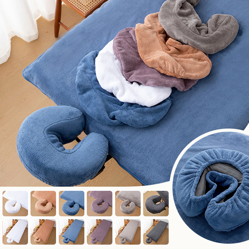 Spa Wellness Salon - Lenzuola in pile corallo per lettini